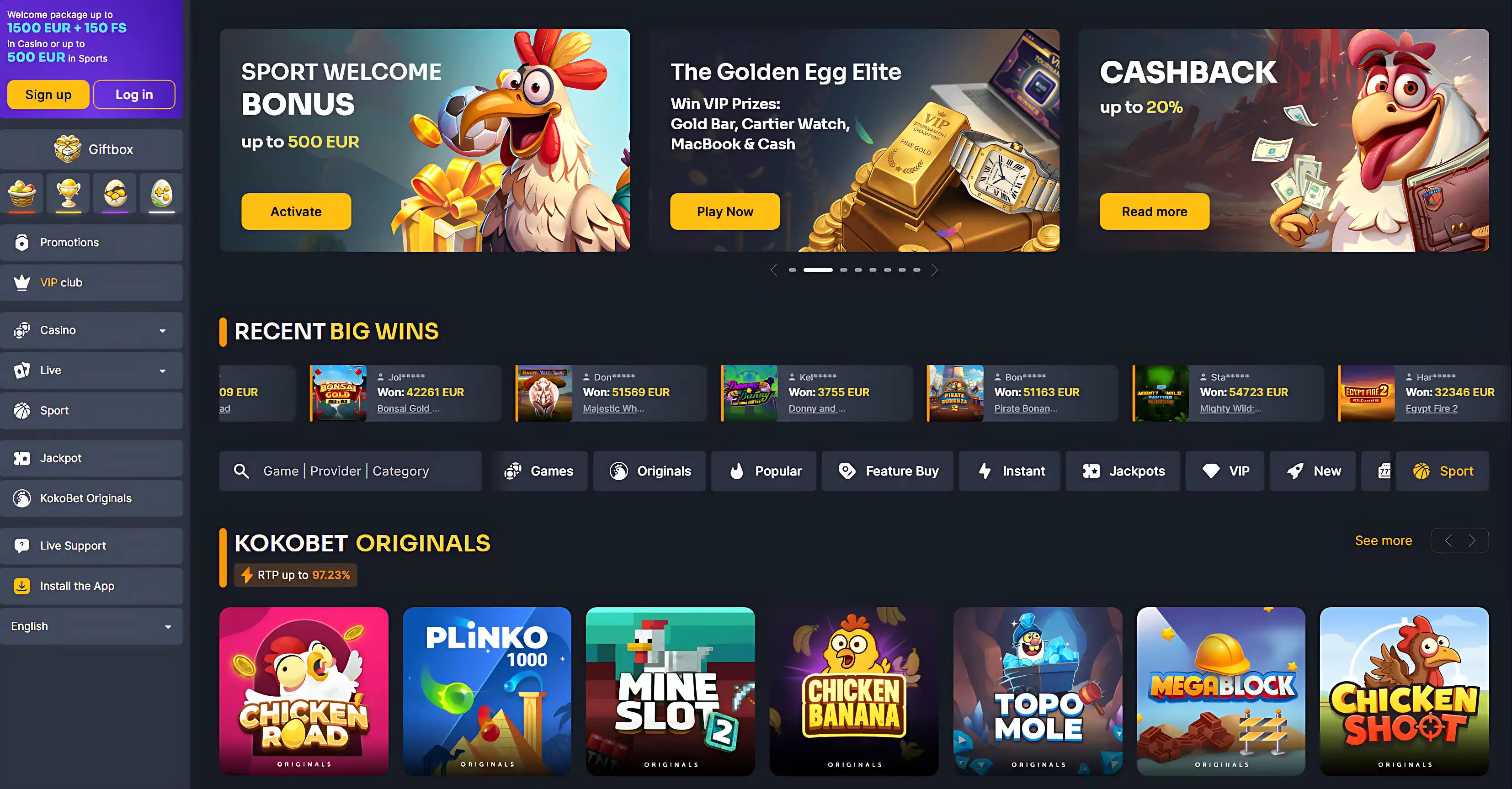 Kokobet Casino – Speel slots en live casino met echt geld image 1