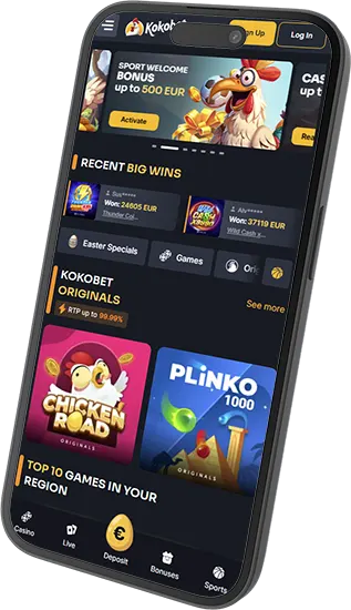 Functies en specificaties van de Kokobet Casino-app