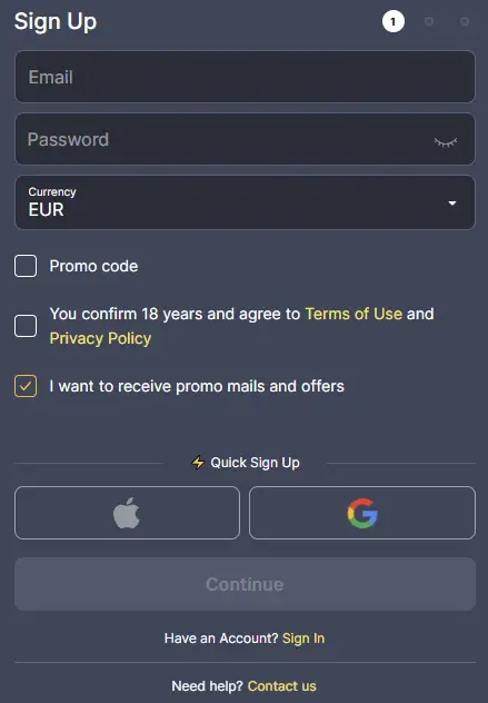 Registreer je online bij Kokobet Casino